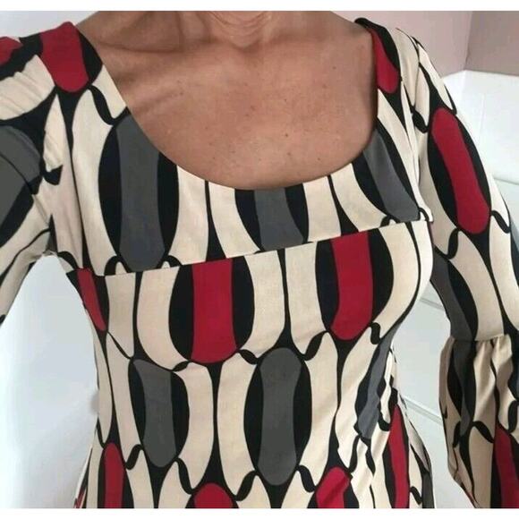 Speechless Retro Size Small Scoop Neck 3/4 Bell Sleeves Vintage Mini Deess - Picture 3 of 9